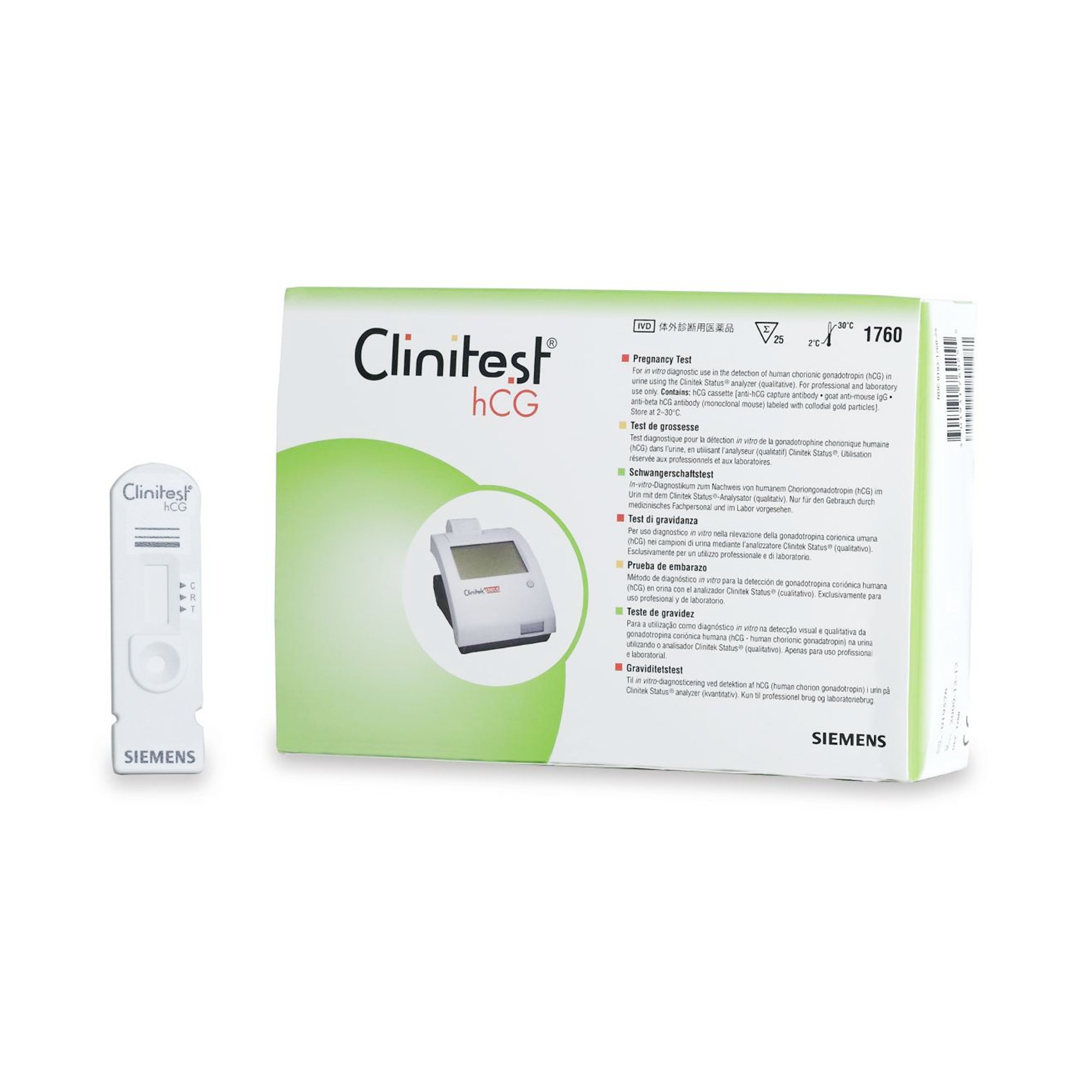 Pregnancy Test Kit, hCG Clinitest, CLIA Waived [10310618] (25/BX) by Siemens Diagnostics  ID 1760